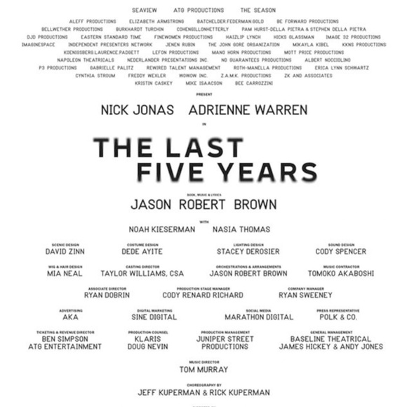 The Last Five Years PLAYBILL - Picture 4 of 5